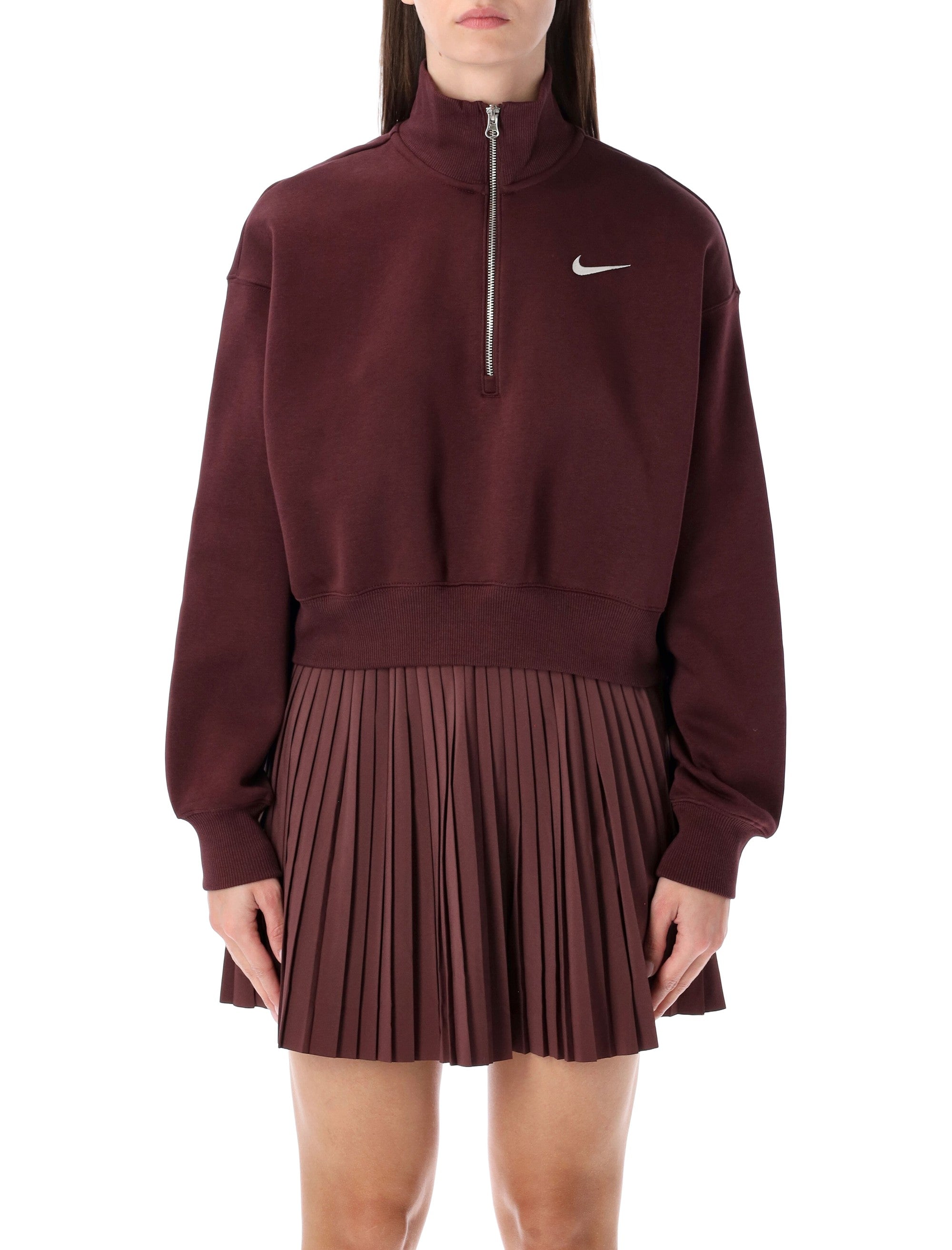 NIKE Half-Zip Crop Sweatshirt for Women