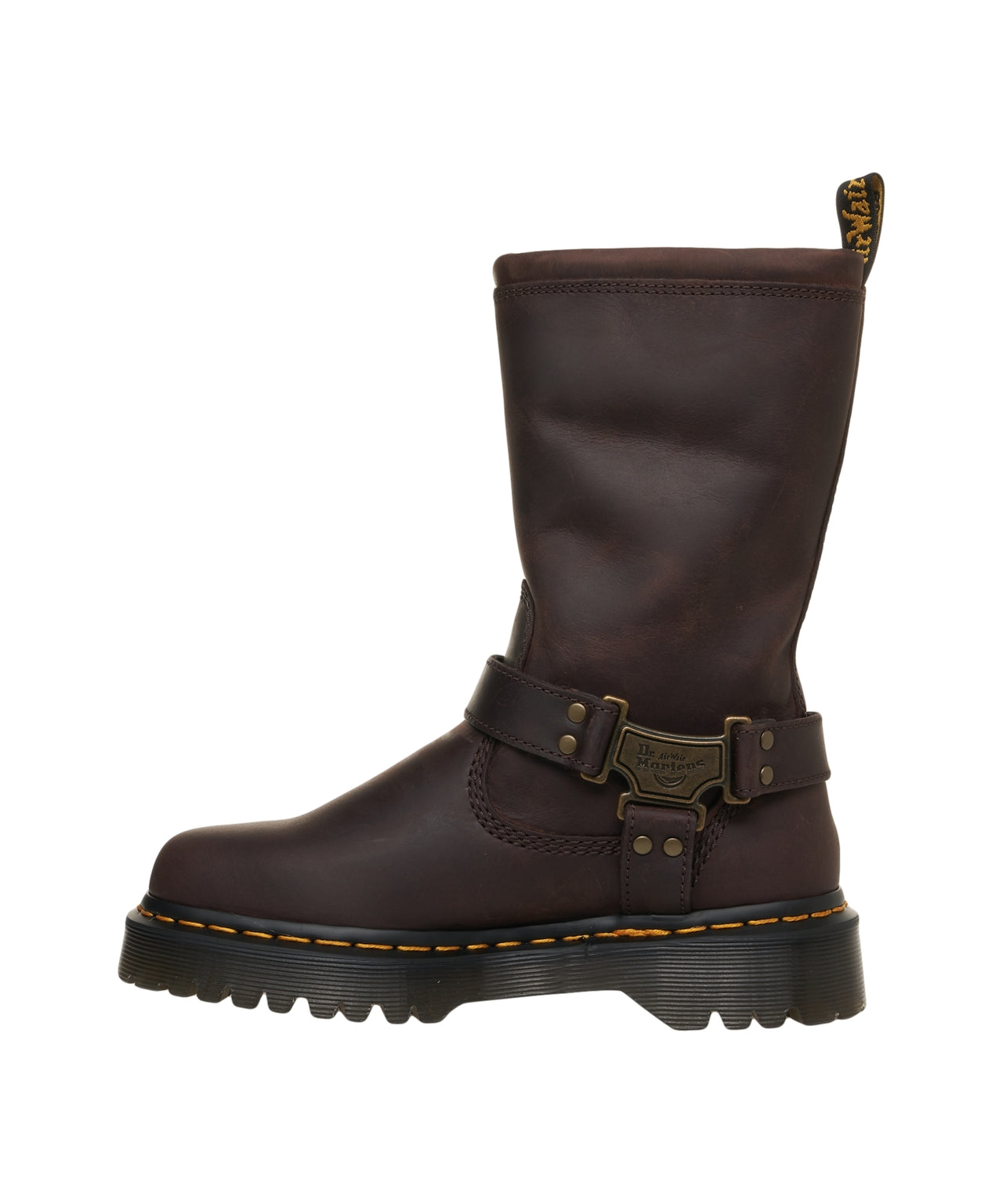 DR. MARTENS Women's Buckle Closure Ankle Boots with Platform Sole