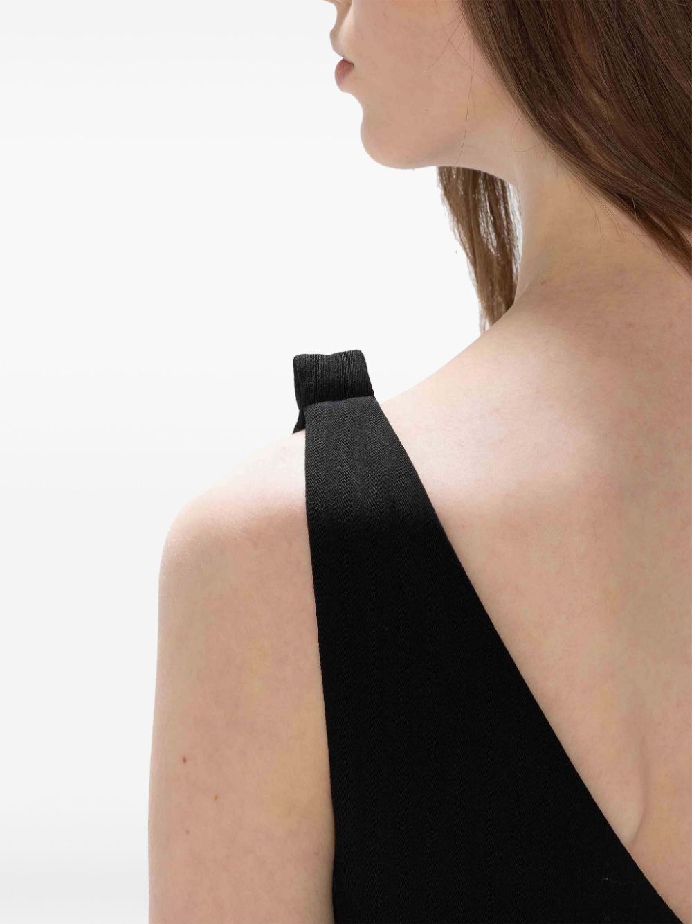 JW ANDERSON Mini Stretch Polyester Blend Dress with Shoulder Drape