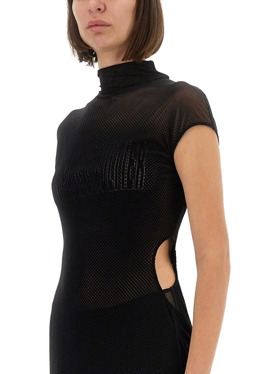 JEAN PAUL GAULTIER Sleek Polyamide Dress for Women - FW25 Collection