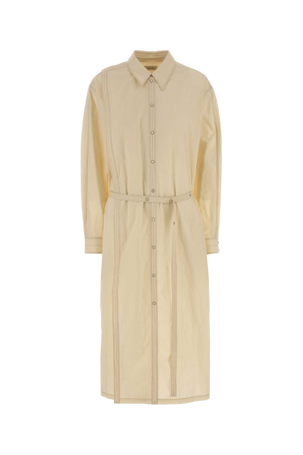 LEMAIRE Asymmetrical Cotton Shirt Dress