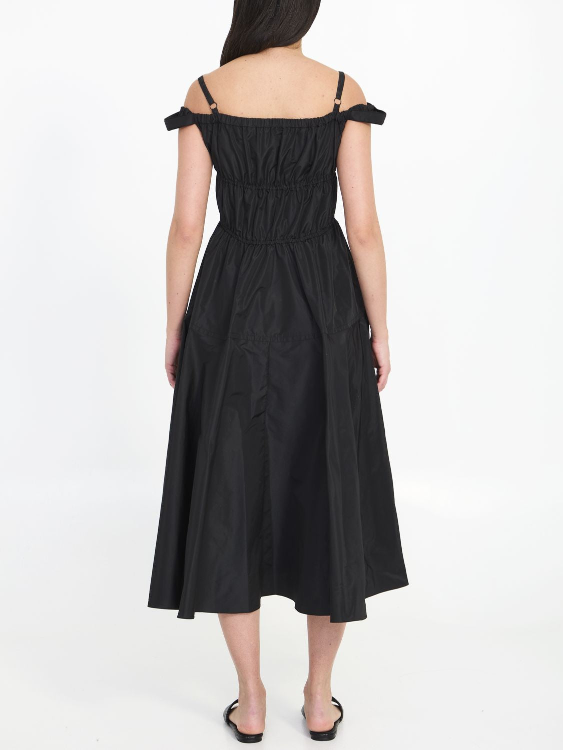 PATOU Cocktail Maxi Dress with Flounced Design