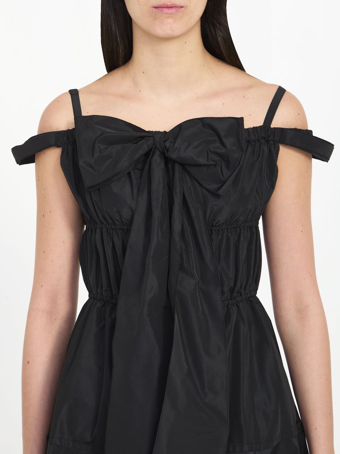 PATOU Cocktail Maxi Dress with Flounced Design