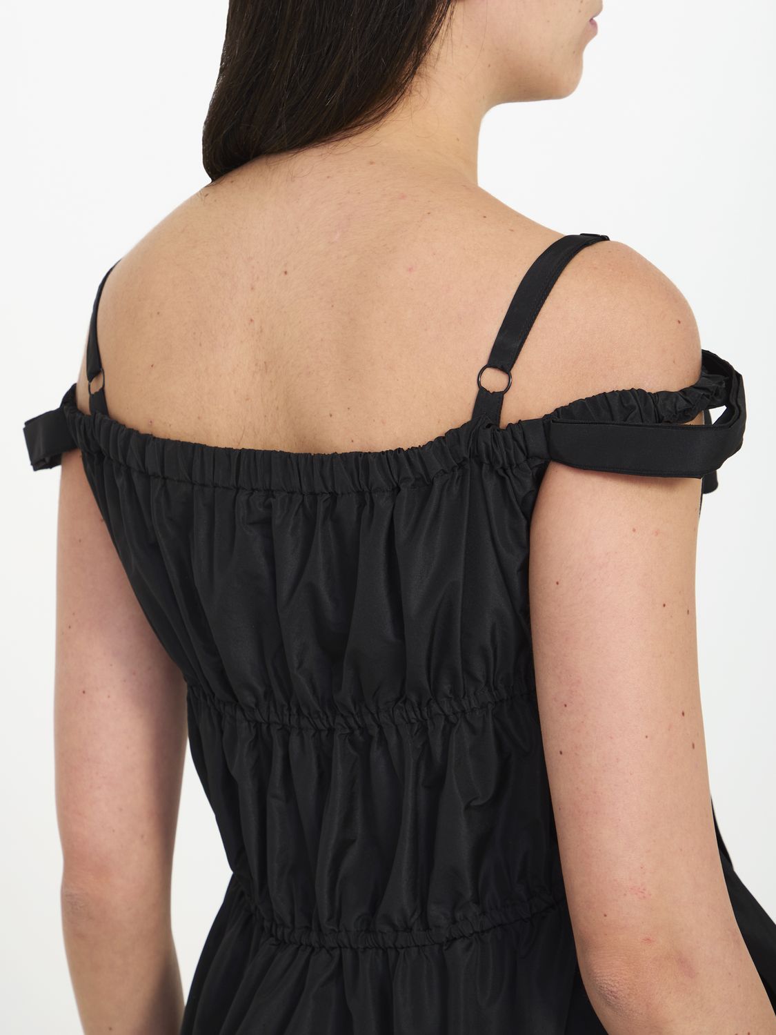 PATOU Cocktail Maxi Dress with Flounced Design