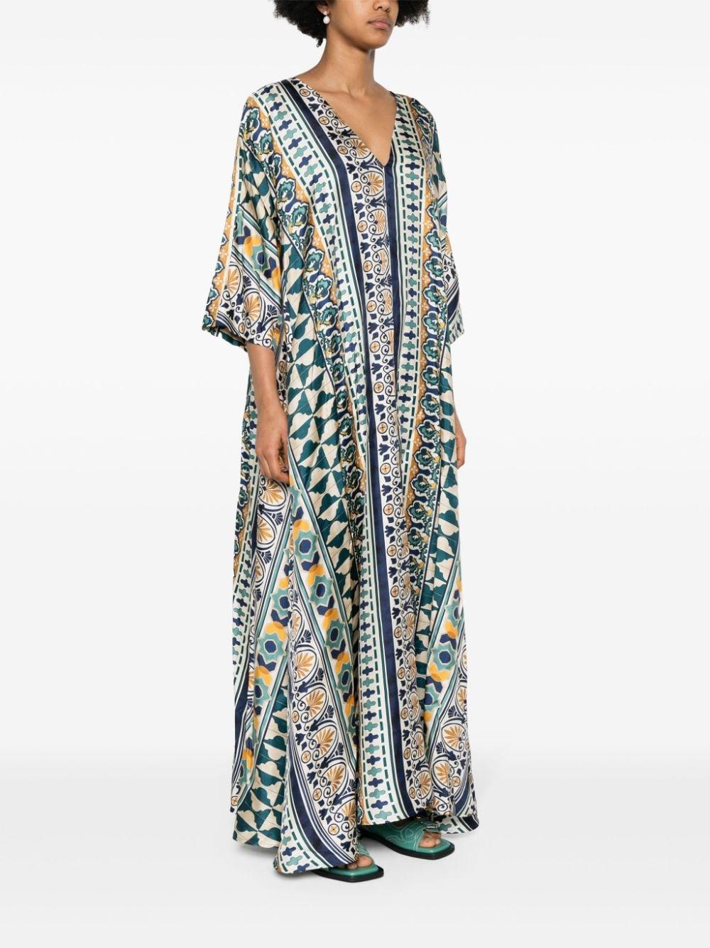 LA DOUBLE J Silk Muumuu Dress for Women