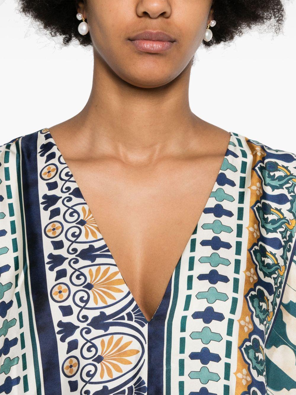 LA DOUBLE J Silk Muumuu Dress for Women