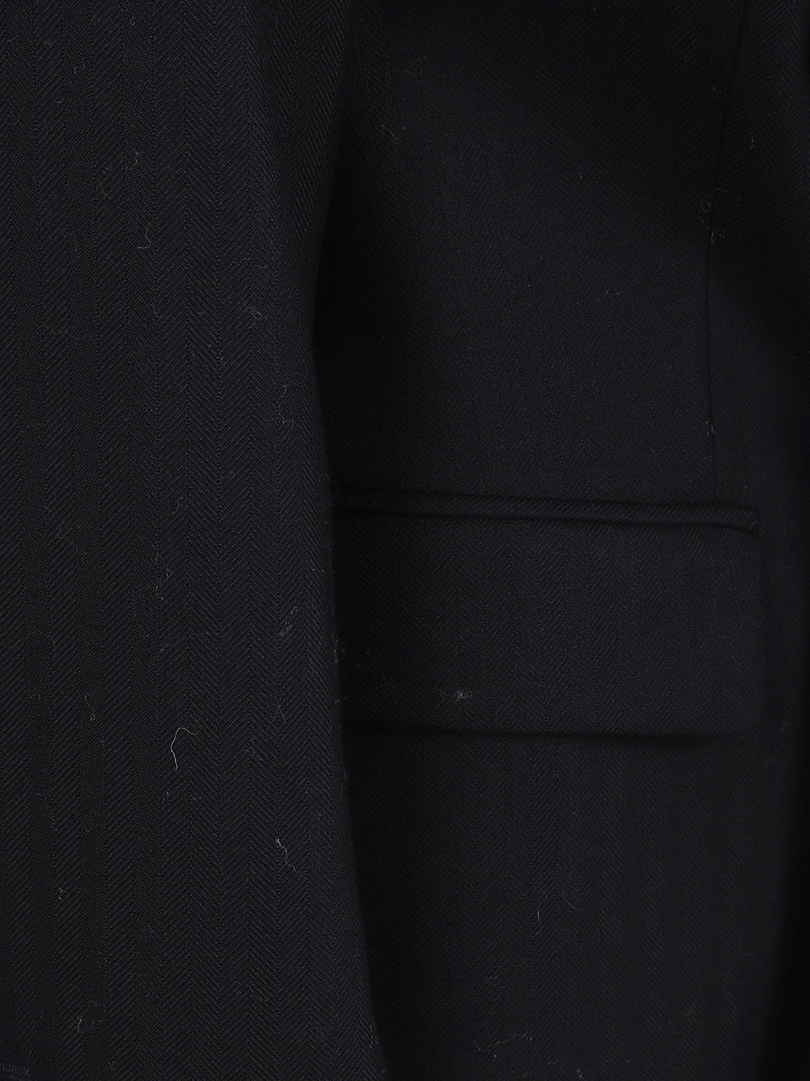 DRIES VAN NOTEN Double-Breasted Padded Shoulder Blazer