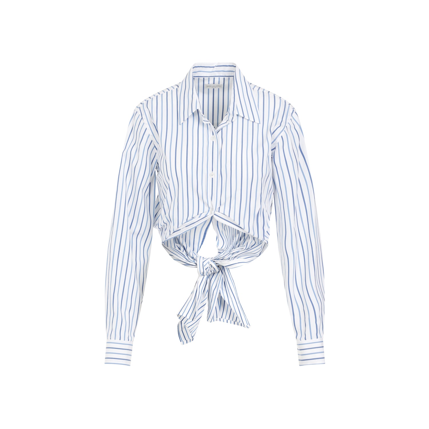 DRIES VAN NOTEN Elegant Button-Down Shirt with Bow Detail