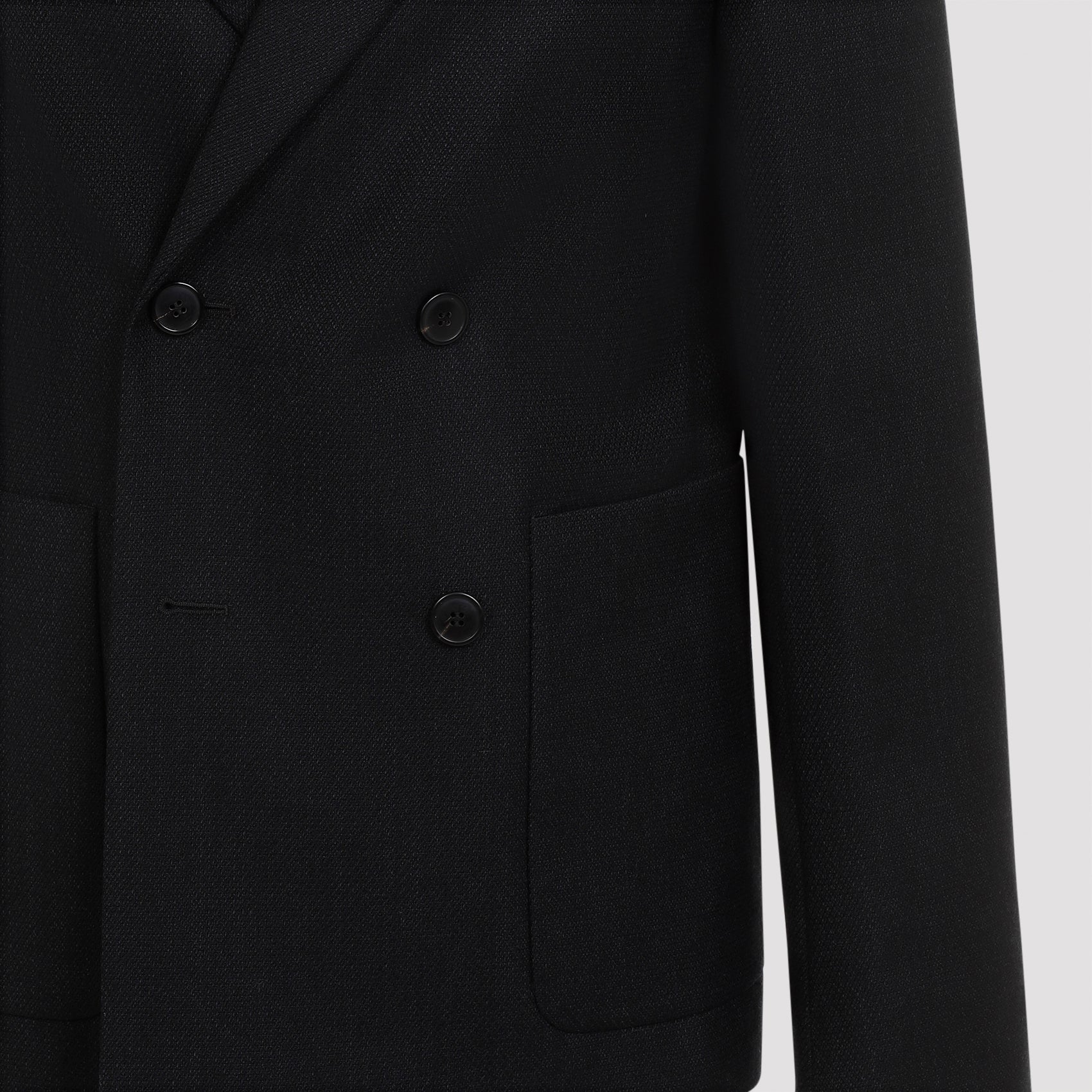DRIES VAN NOTEN Classic Black Wool Jacket for Men - Fall Winter 24/25
