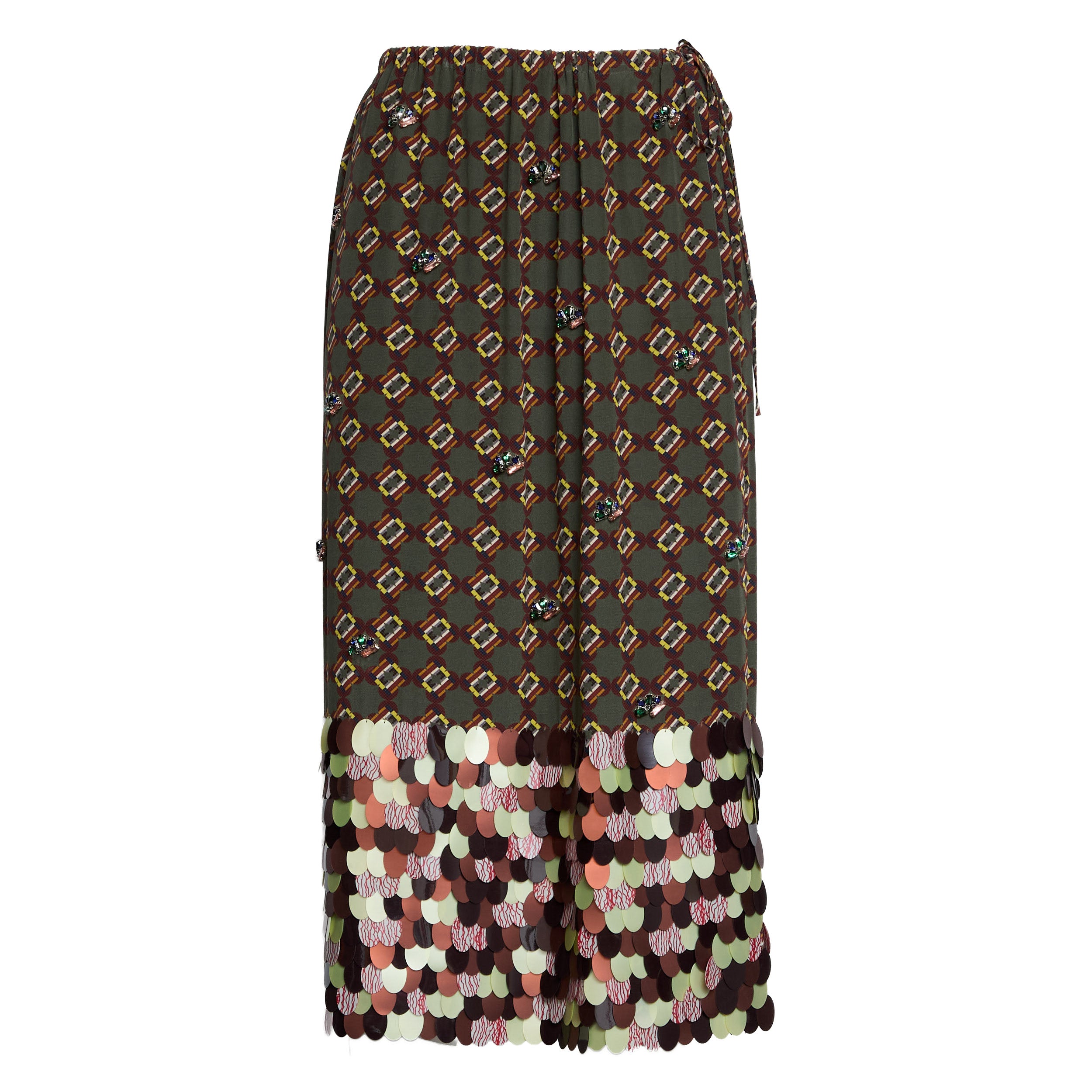 DRIES VAN NOTEN Scotta Long Embellished Skirt - Regular Fit