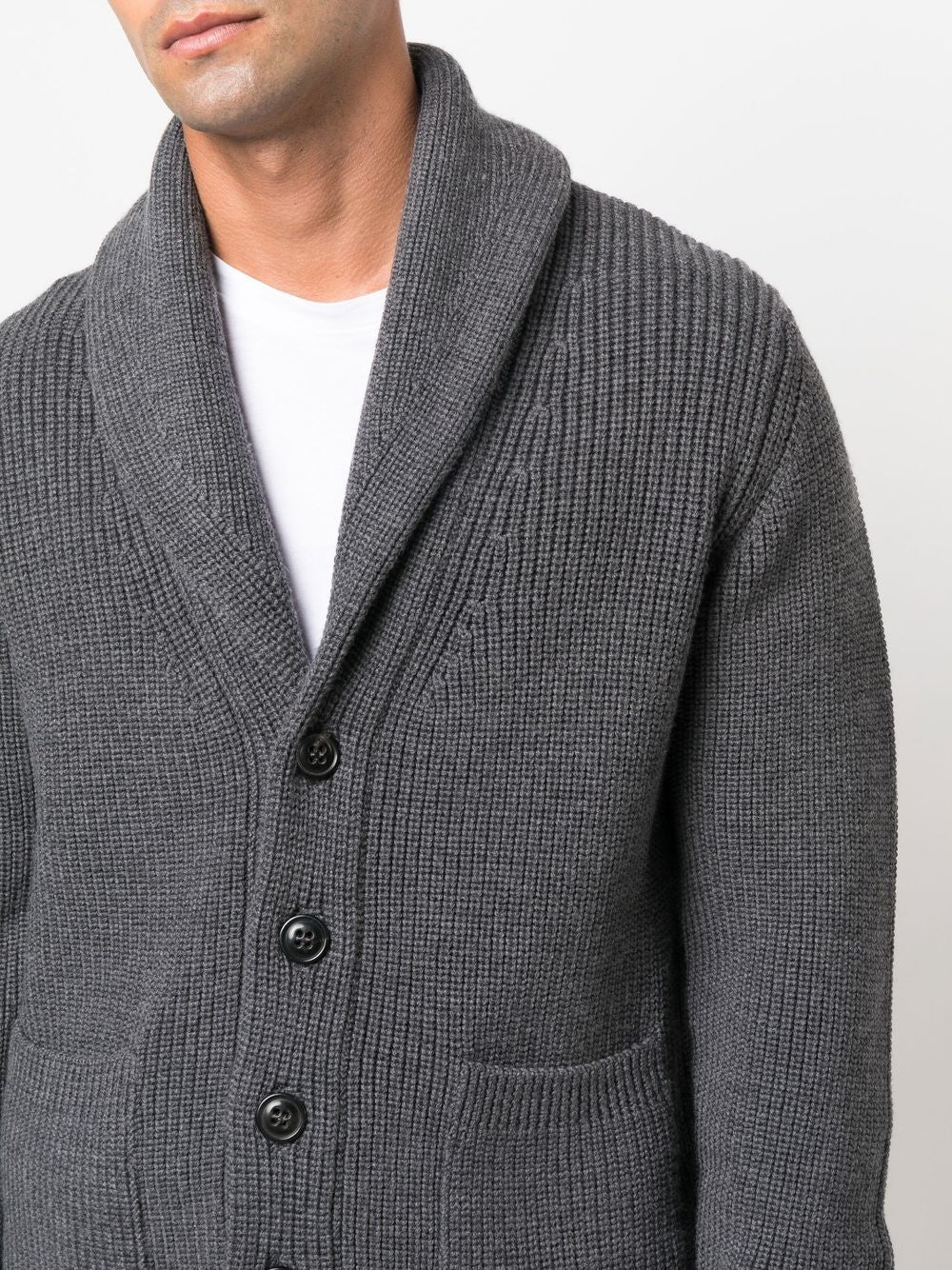 DRUMOHR Stylish Scarf Collar Cardigan for Men