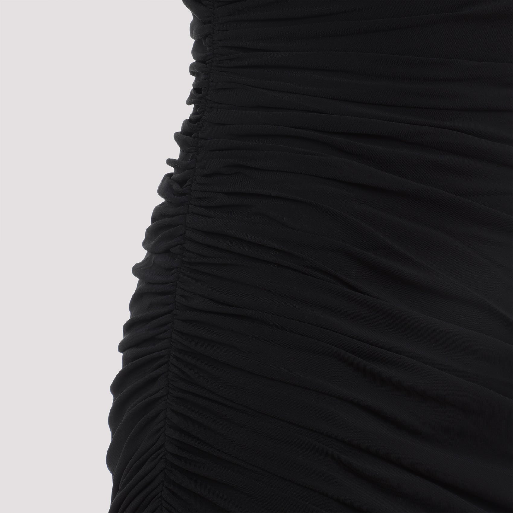 JACQUEMUS Asymmetrical Maxi Dress with Integrated Turtleneck - Size S