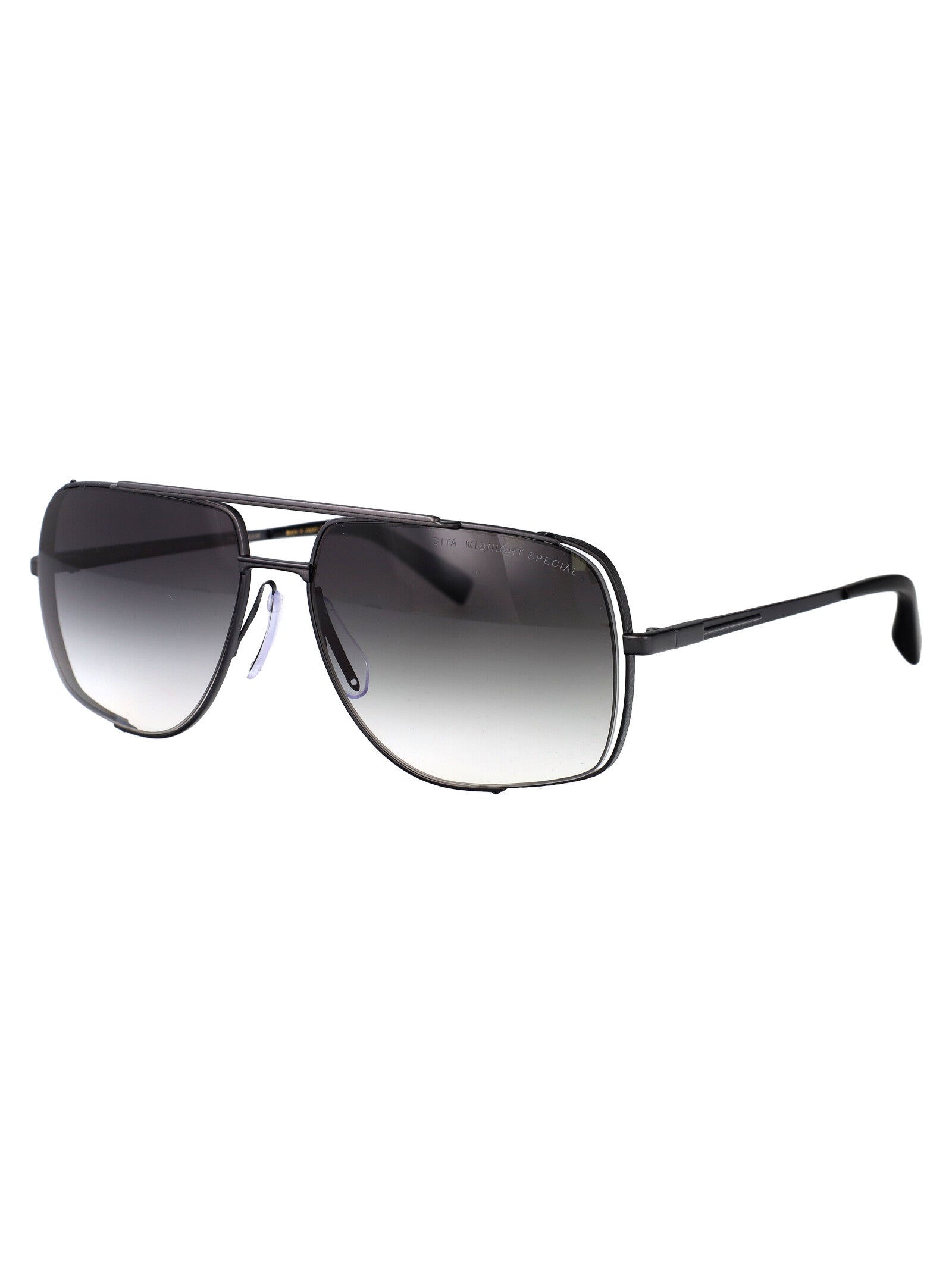 DITA EYEWEAR Iron Frame Gradient Oval Sunglasses
