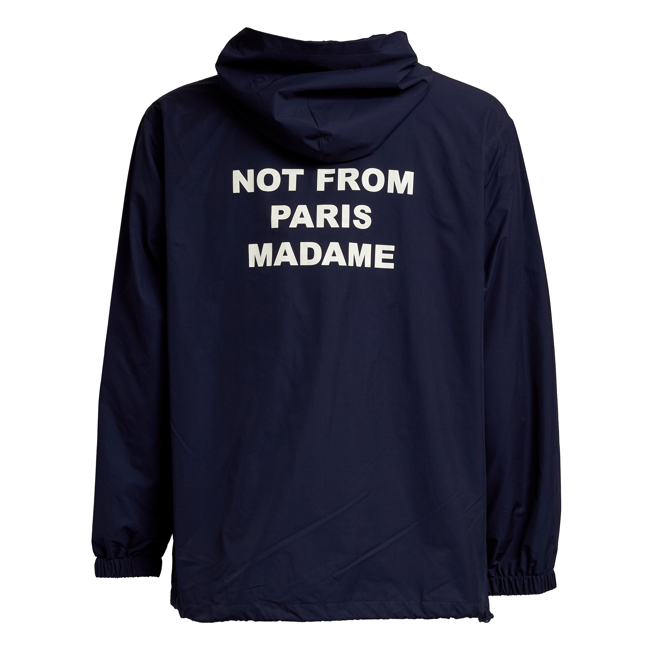 DRÔLE DE MONSIEUR Oversized Zip-Front Jacket with Adjustable Hem