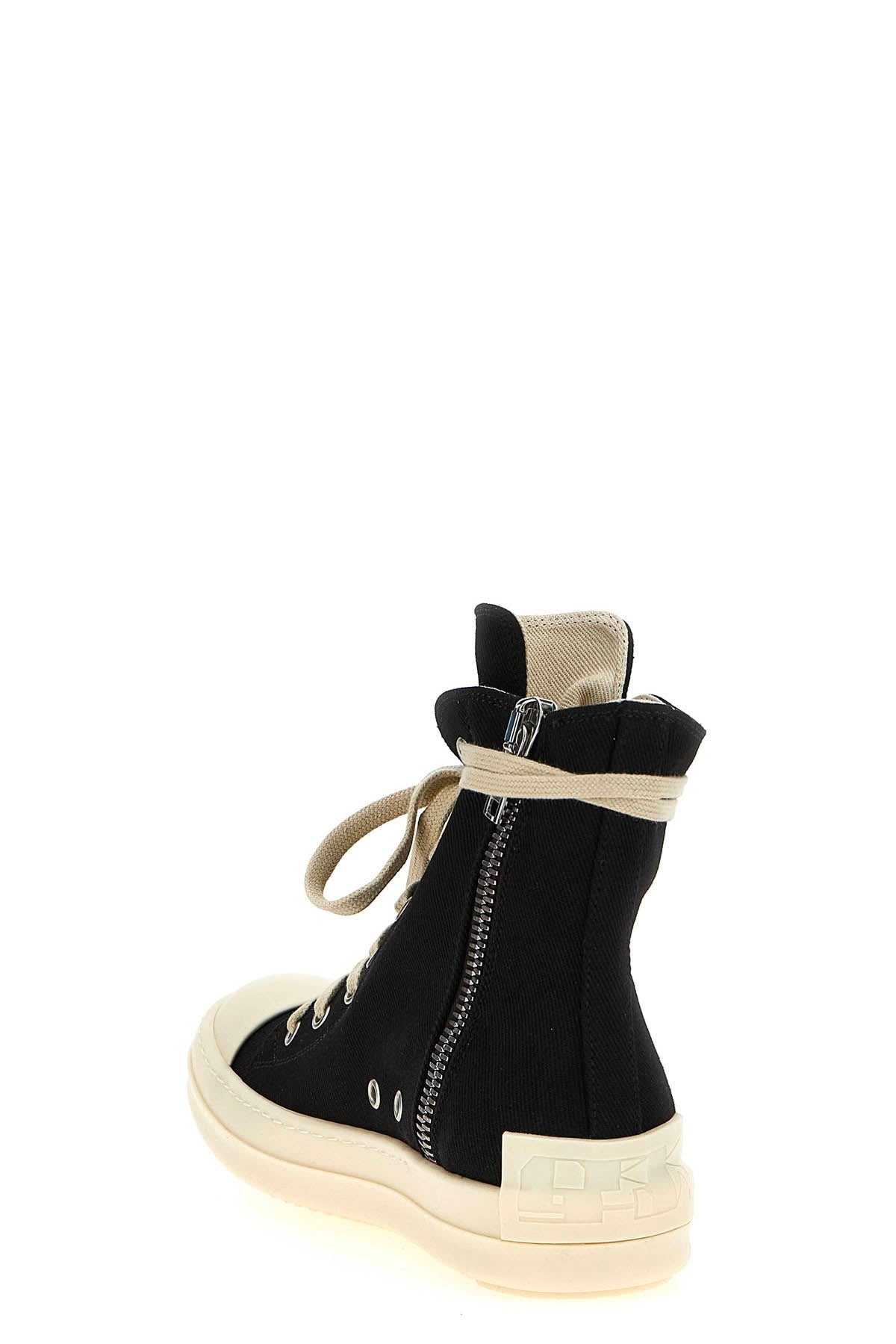 DRKSHDW Elevated Overdyed Denim Sneakers - Above-the-Ankle Height