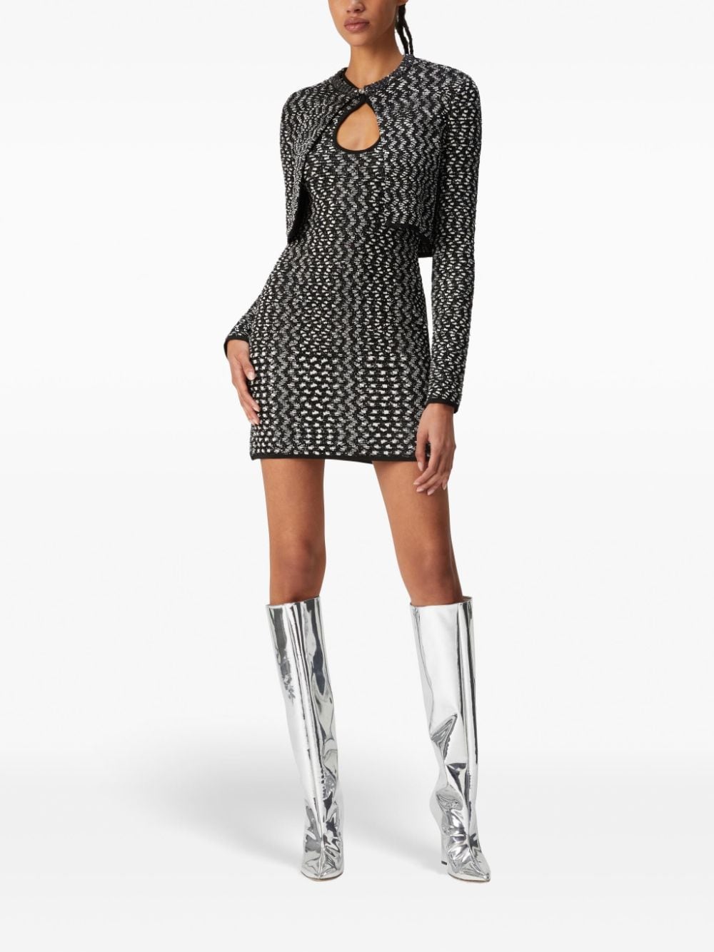 MISSONI Sequin Embellished Cropped Sweater