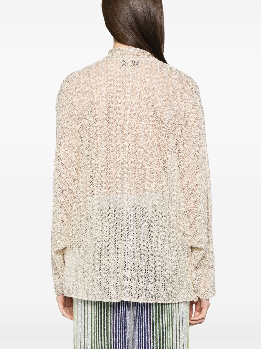 MISSONI Metallic Fibre Batwing Sleeve Shirt