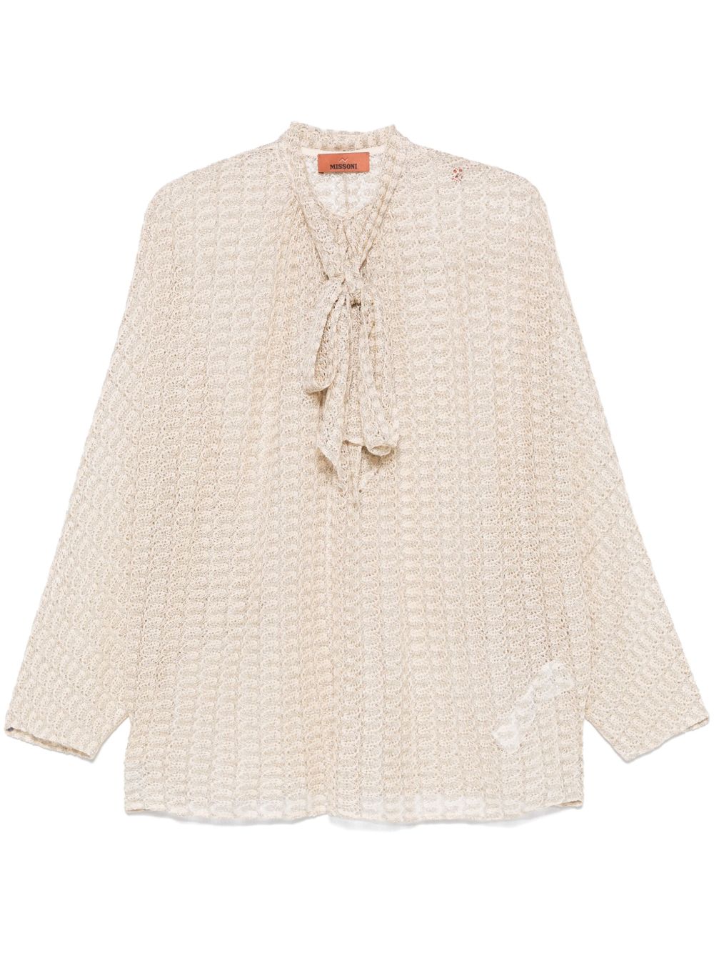 MISSONI Metallic Fibre Batwing Sleeve Shirt