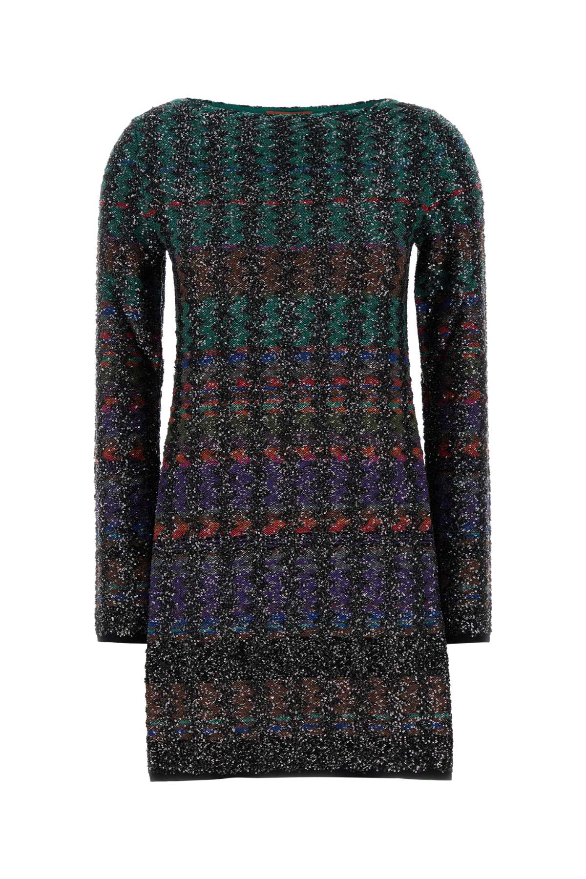 MISSONI Women's Embroidered Knit Mini Dress