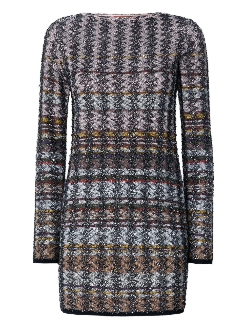 MISSONI Houndstooth Long Sleeve Dress - Women's