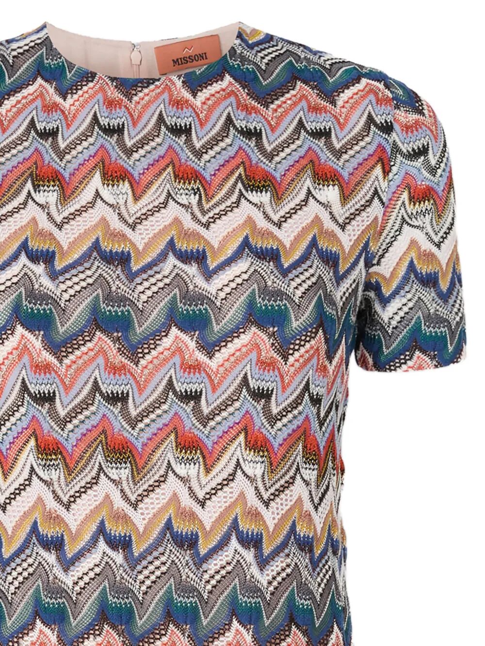 MISSONI Knit Zigzag A-Line Mini Dress