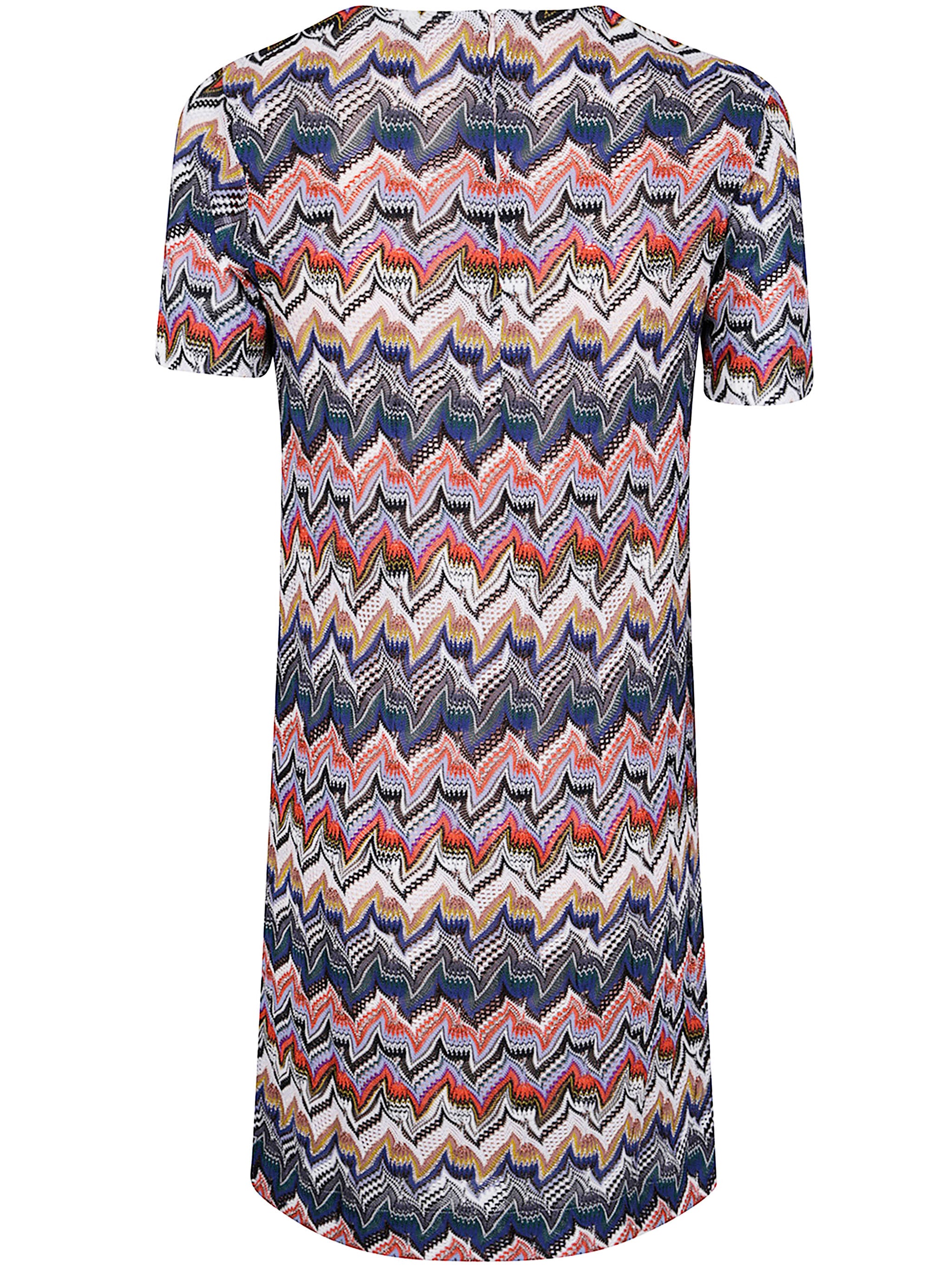 MISSONI Knit Zigzag A-Line Mini Dress