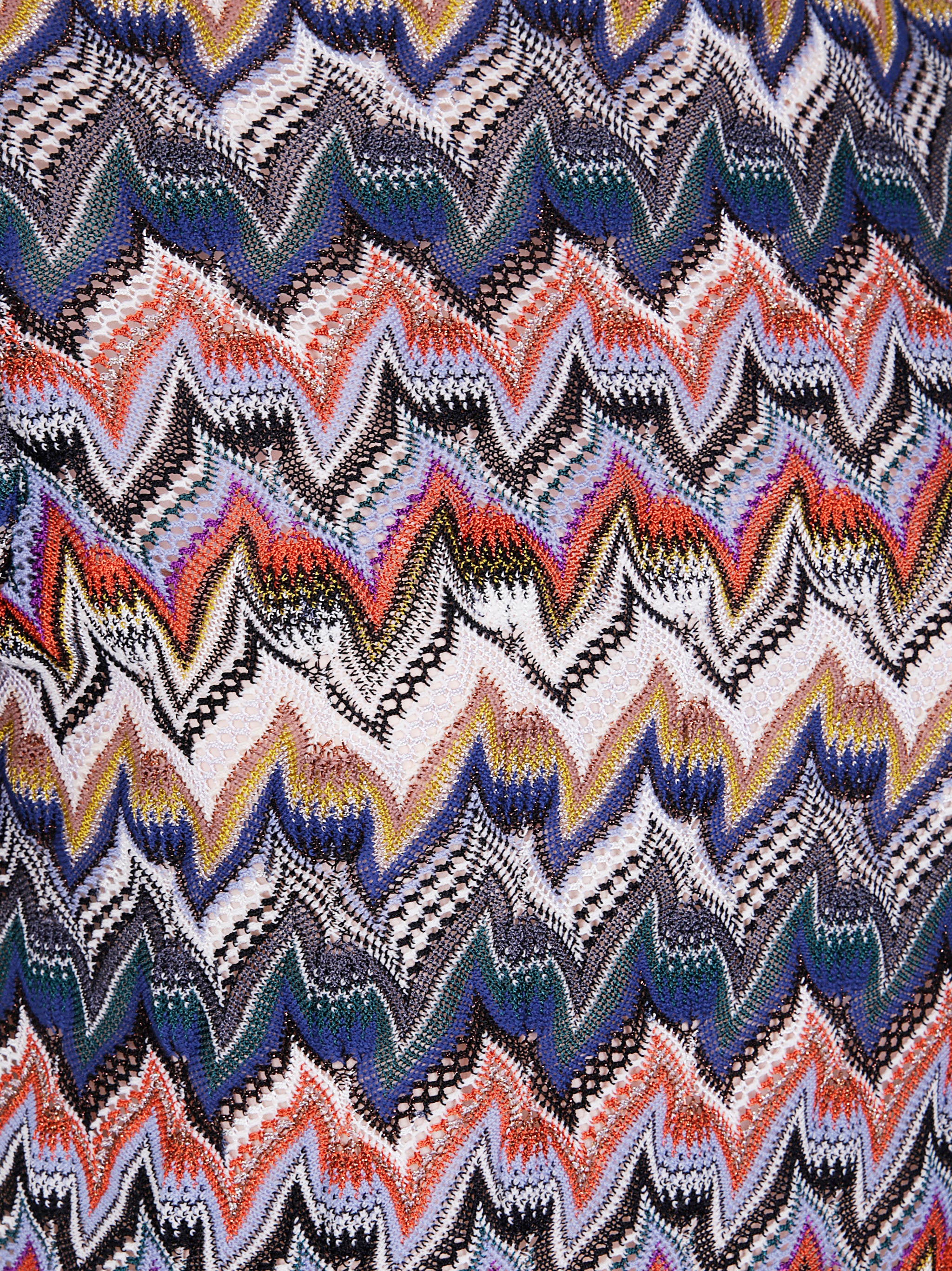 MISSONI Knit Zigzag A-Line Mini Dress