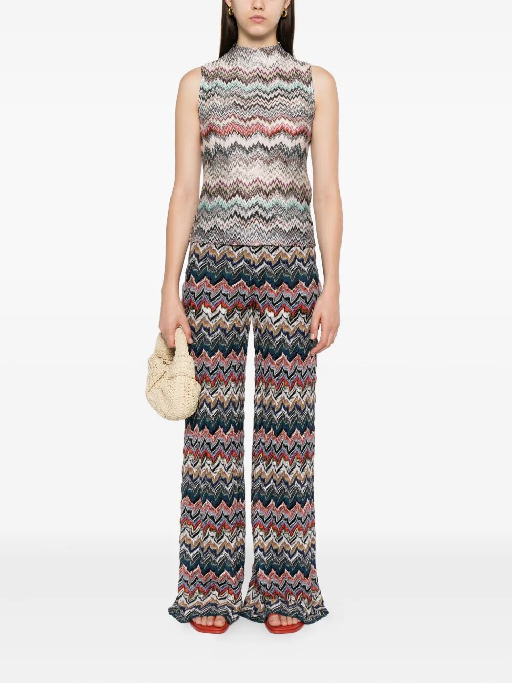 MISSONI Multicolour Elasticated Waist Pants for Women - FW25