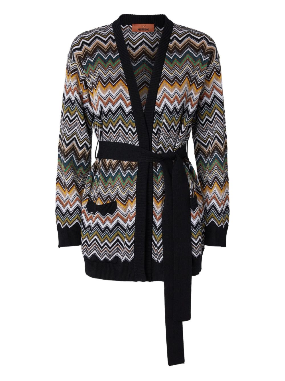 MISSONI Wool Blend Chevron Cardigan