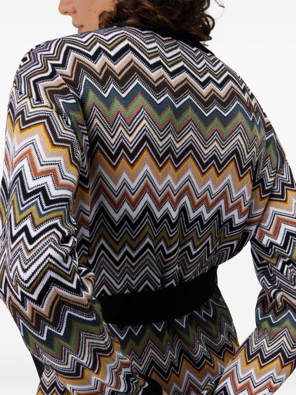 MISSONI Wool Blend Chevron Cardigan