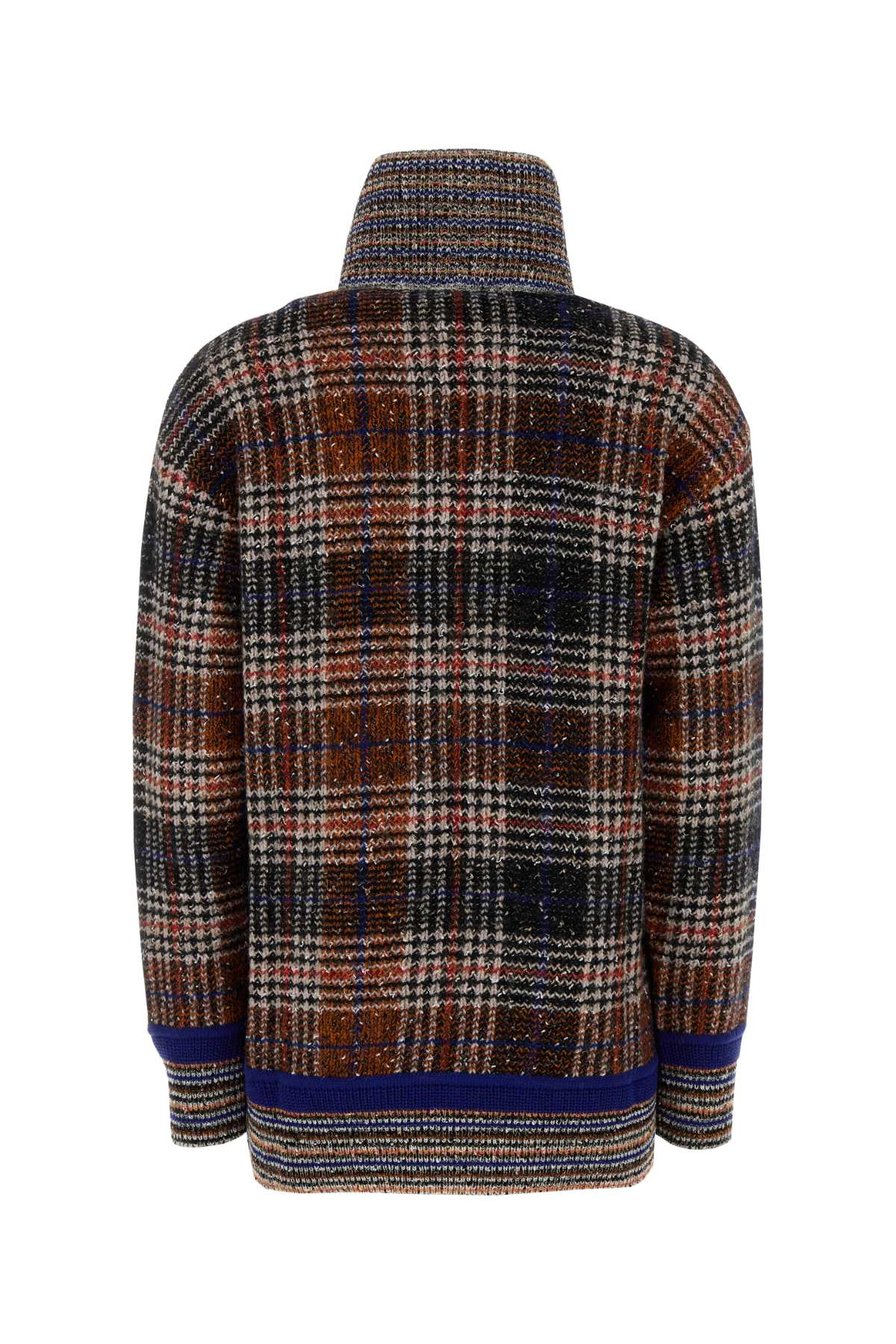 MISSONI Embroidered Wool Blend Sweater for Women - Checked