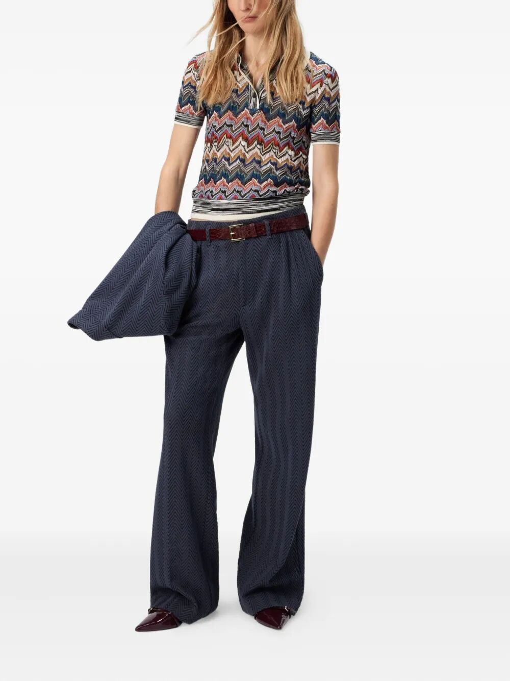 MISSONI Women's Polo Neck Sweater - FW25 Collection