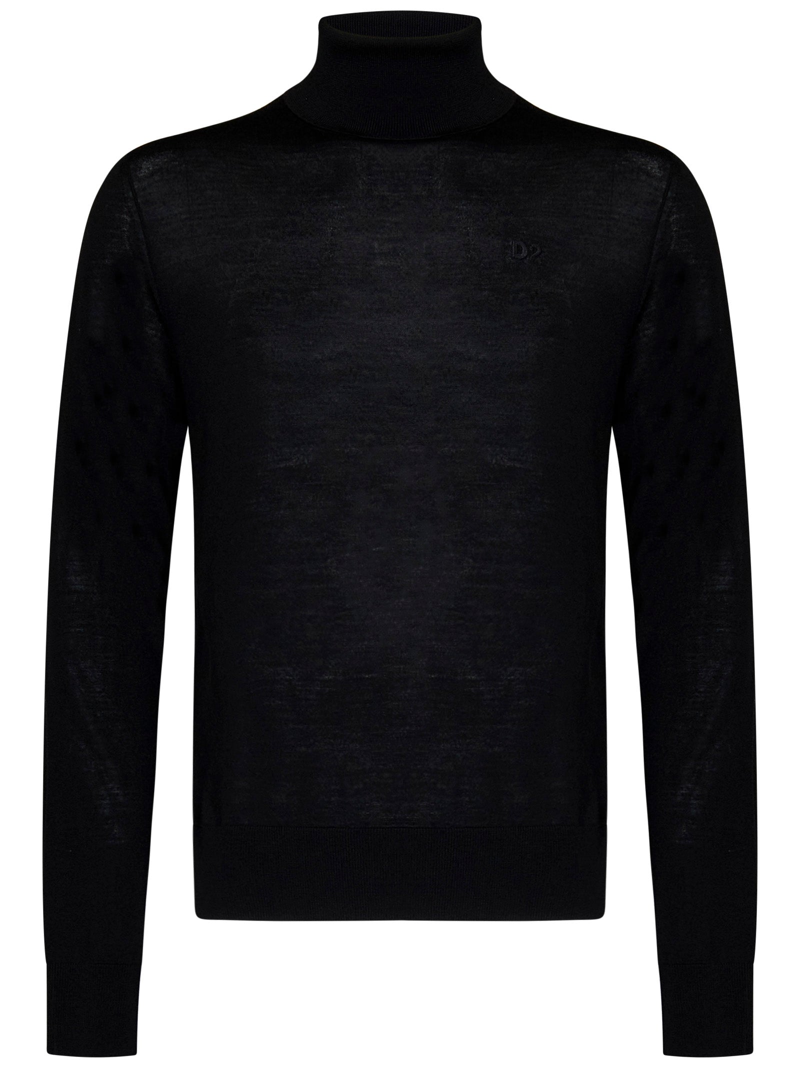 DSQUARED2 Fitted Turtleneck Sweater for Men - Size 48 IT