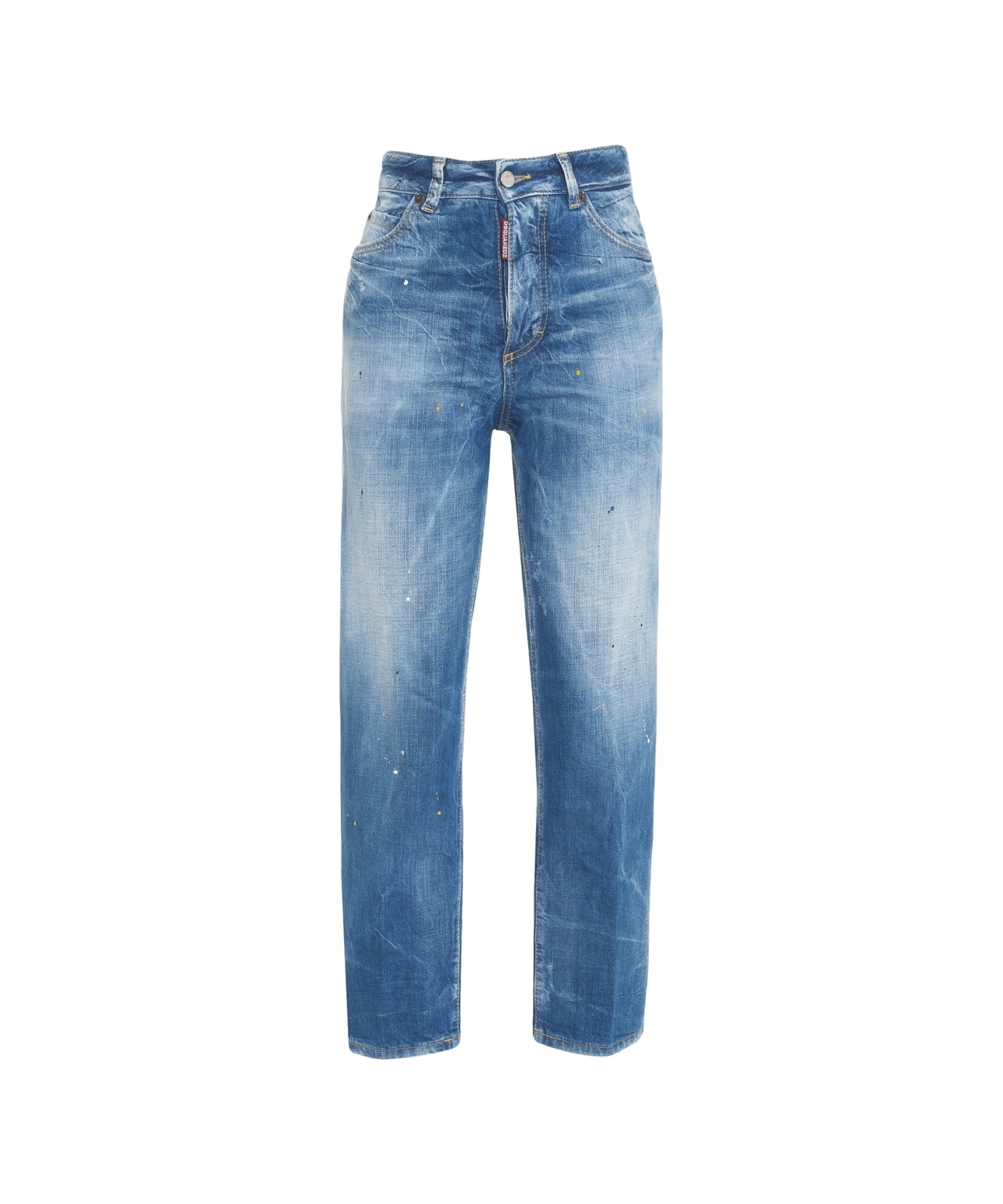 DSQUARED2 Used Look Straight Leg Jeans 'Boston' for Women