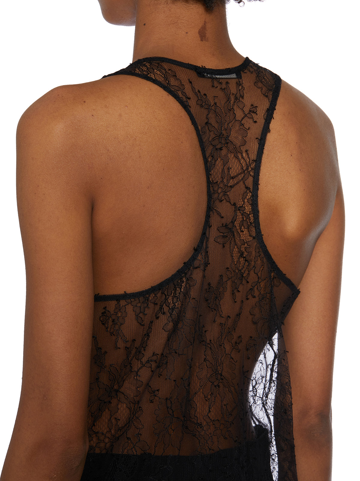 CHRISTIAN BOARO Lace Mini Tank Top - Size S