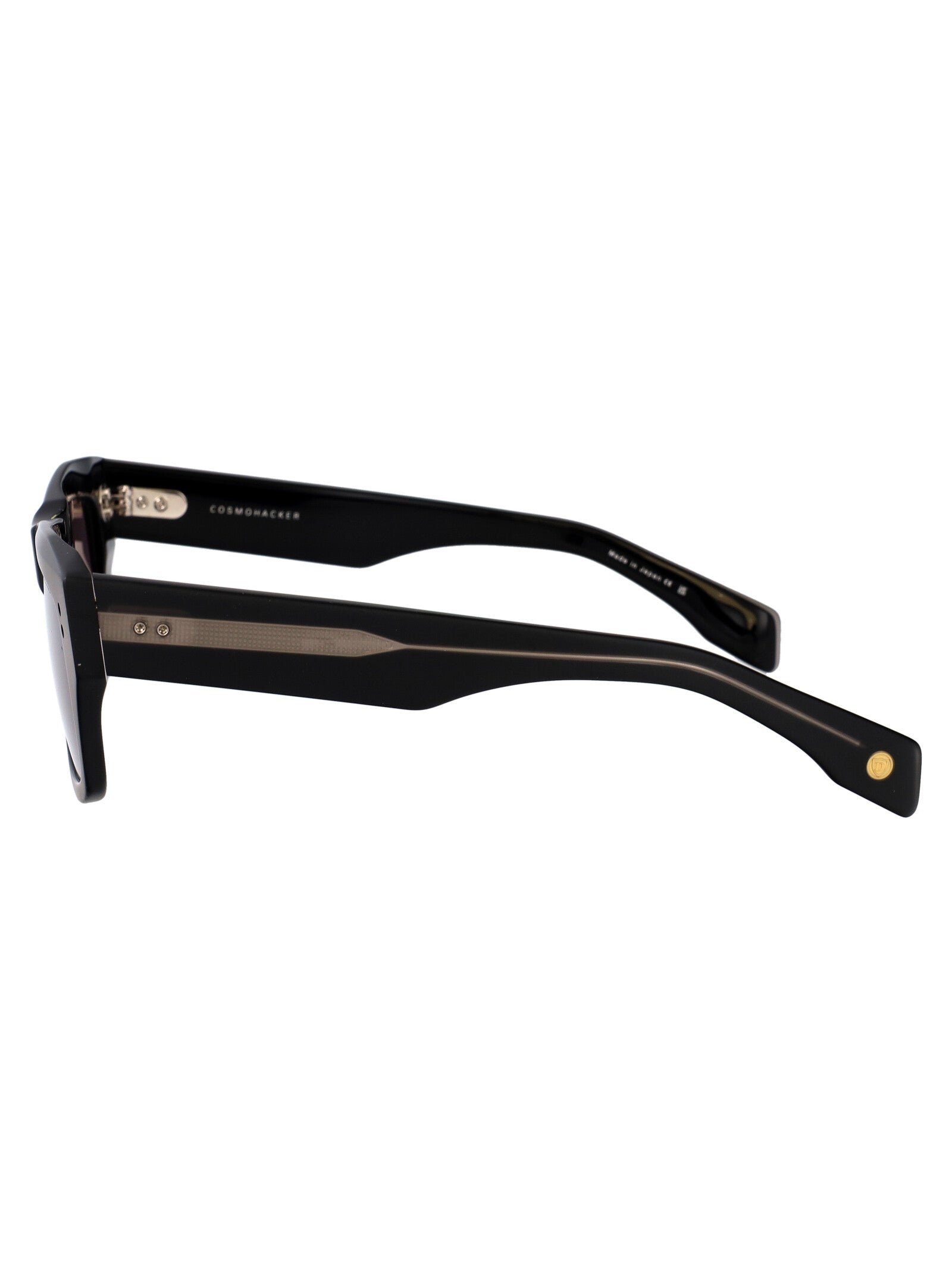 DITA EYEWEAR Matte Black Acetate and Metal Sunglasses