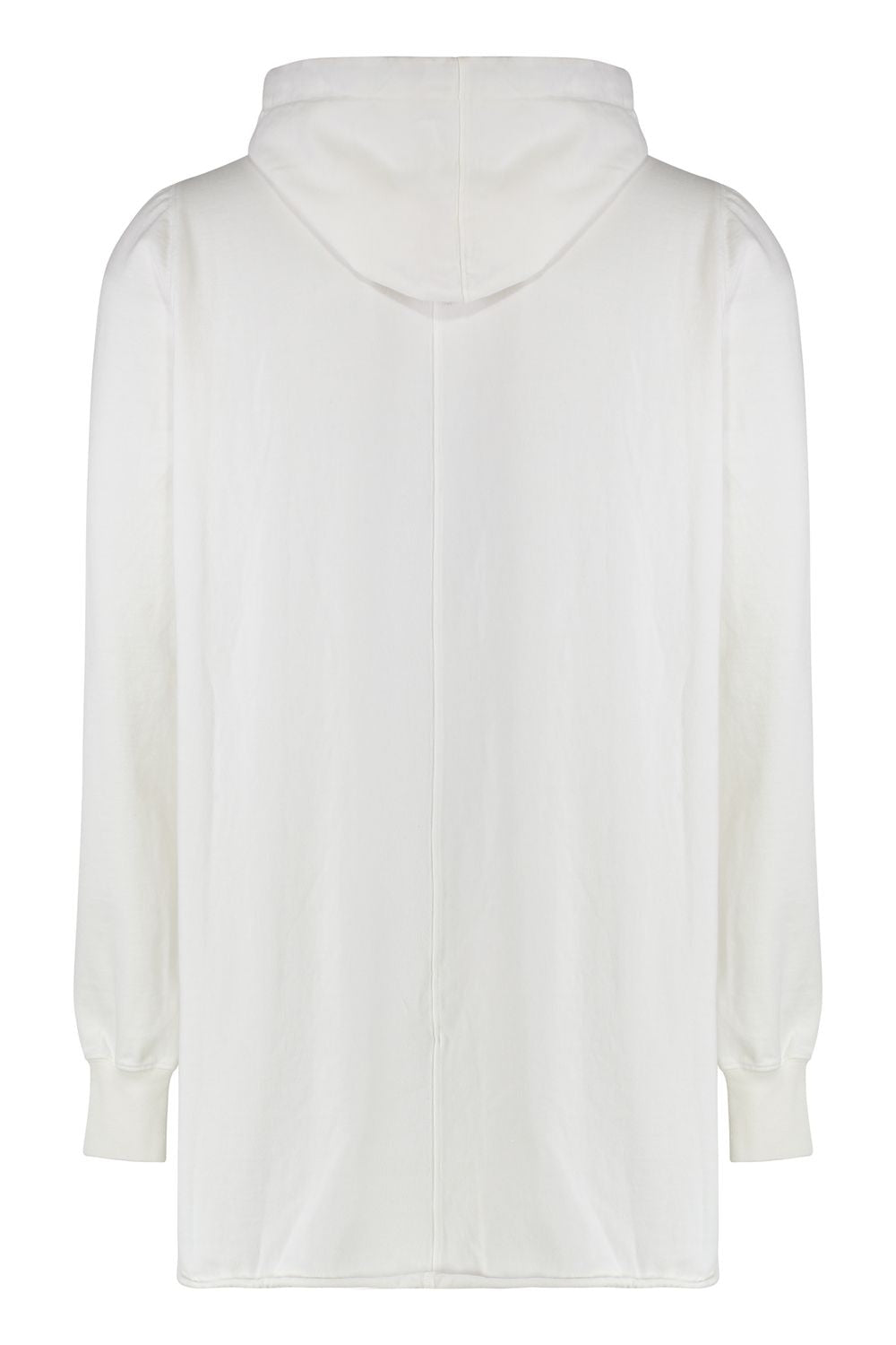 DRKSHDW Hooded Sweatshirt with Metal Eyelets and Raw-Cut Hemline