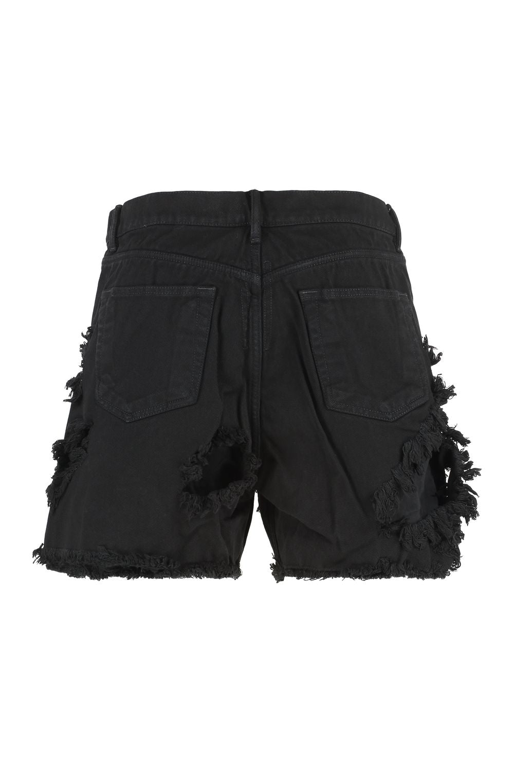 DRKSHDW Distressed Cotton Bermuda Shorts for Men - SS24
