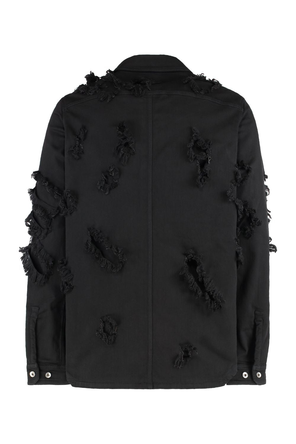 DRKSHDW Distressed Cotton Overshirt for Men