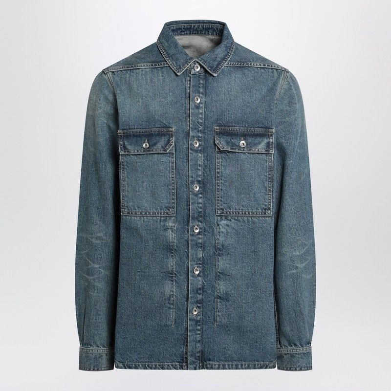 DRKSHDW Washed Effect Denim Shirt for Men