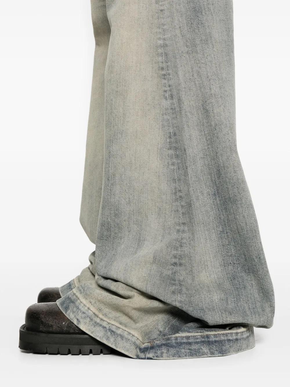 DRKSHDW Bootcut Jeans with Faded Effect - High Waist