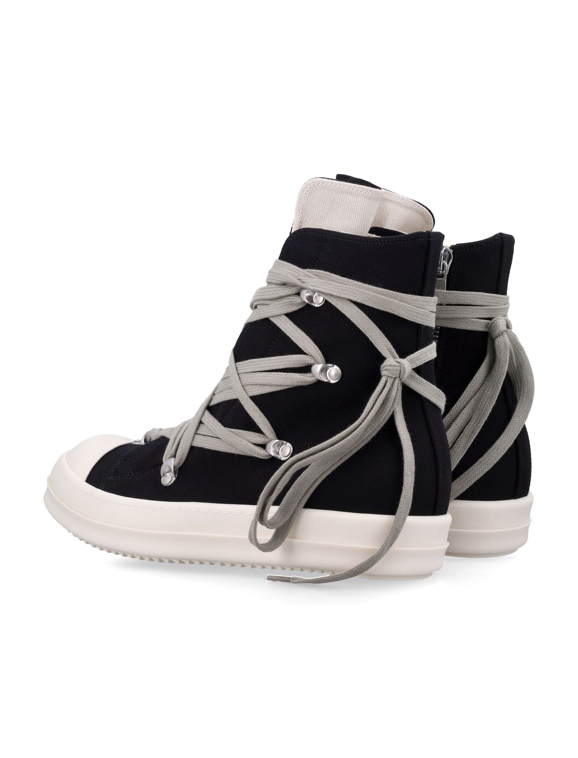 DRKSHDW High-Top Sneakers with Inner Ankle Zip and 3.5 CM Sole