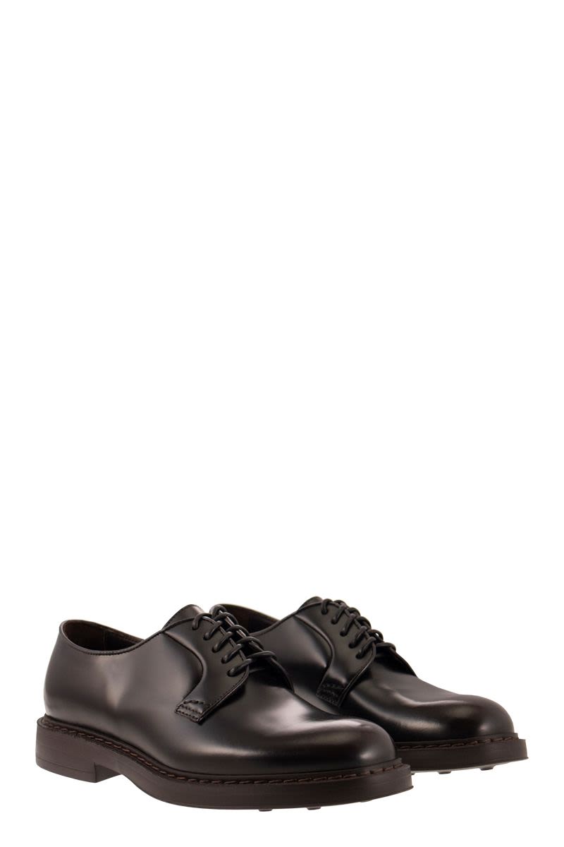 DOUCAL'S Men's Leather Derby Lace-Up Dress Shoes