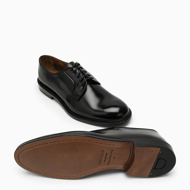 DOUCAL'S Low Leather Lace-Up Shoes for Men