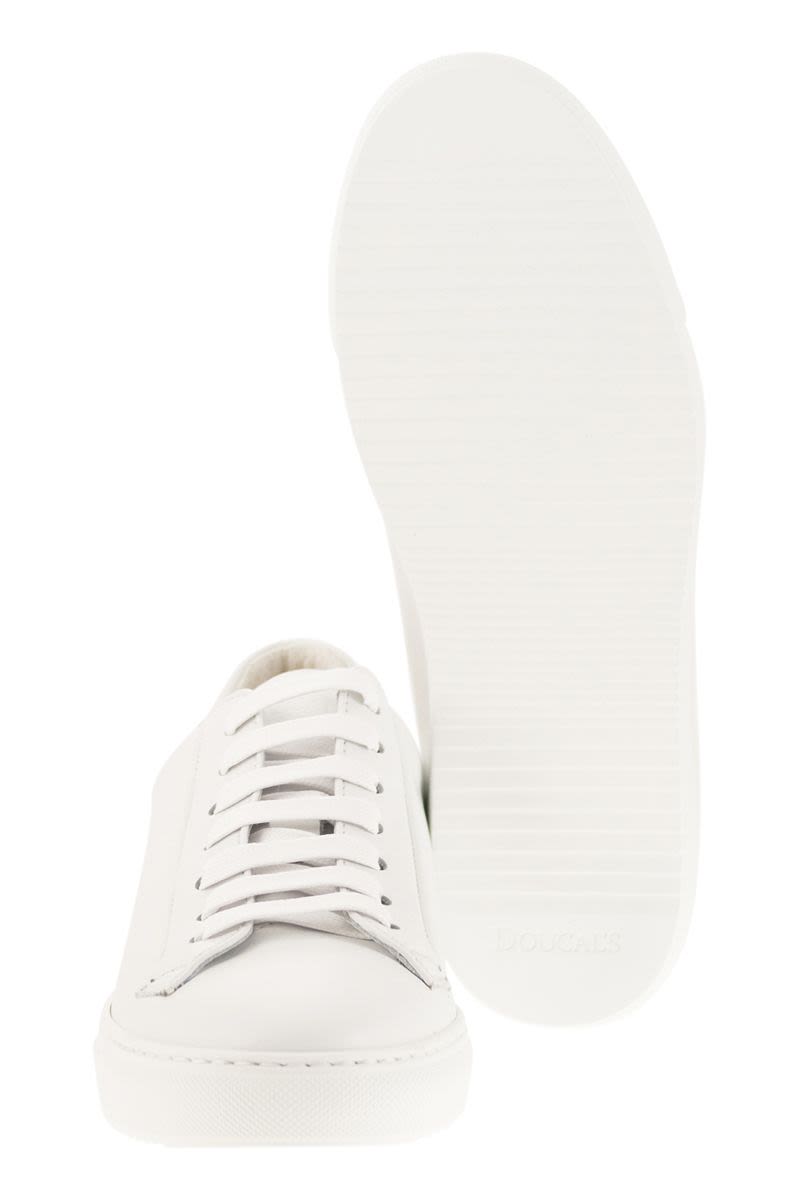 DOUCAL'S Smooth Leather Trainers with Memory Foam Insole