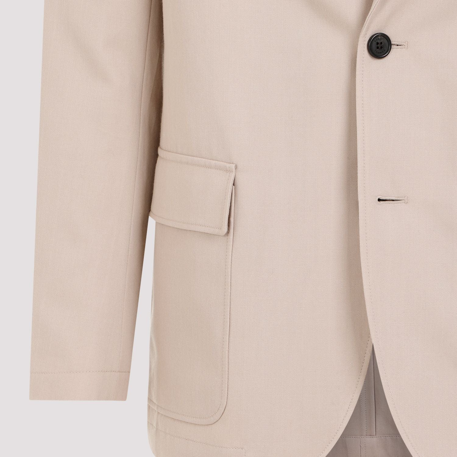 DUNHILL Men's Wool Cotton Convertible Jacket