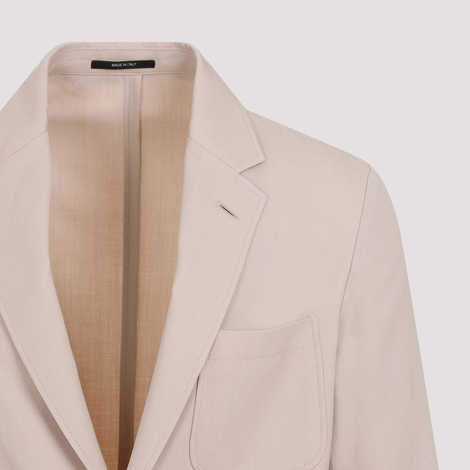 DUNHILL Men's Wool Cotton Convertible Jacket
