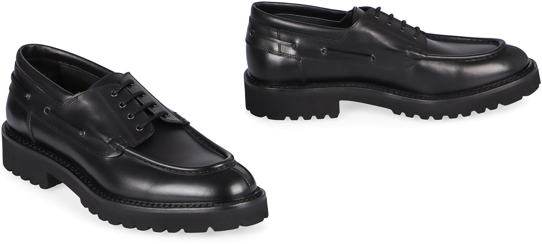 DOUCAL'S Men's Premium Leather Lace-Up Shoes