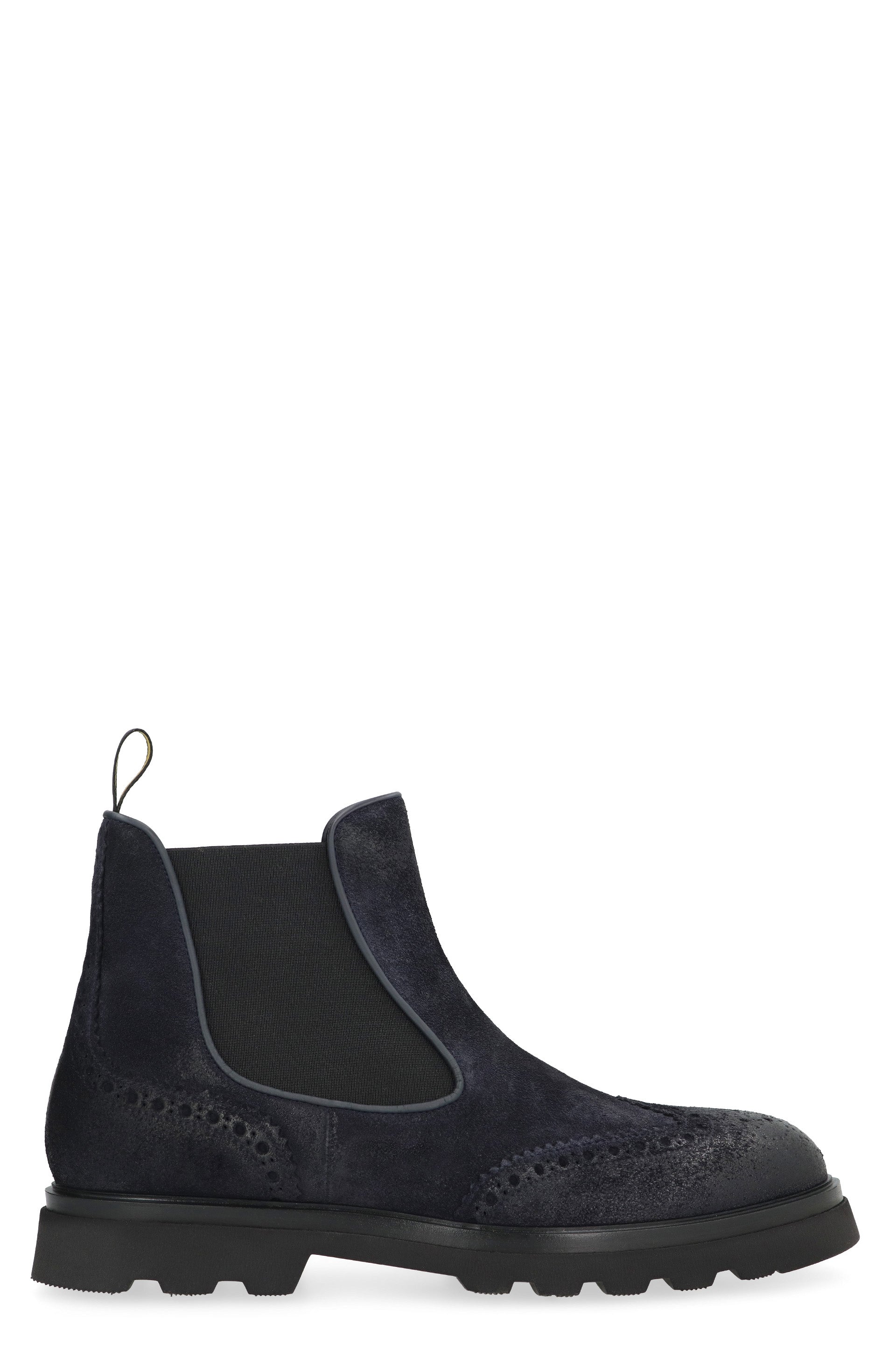 DOUCAL'S Suede Chelsea Boots with Elastic Inserts
