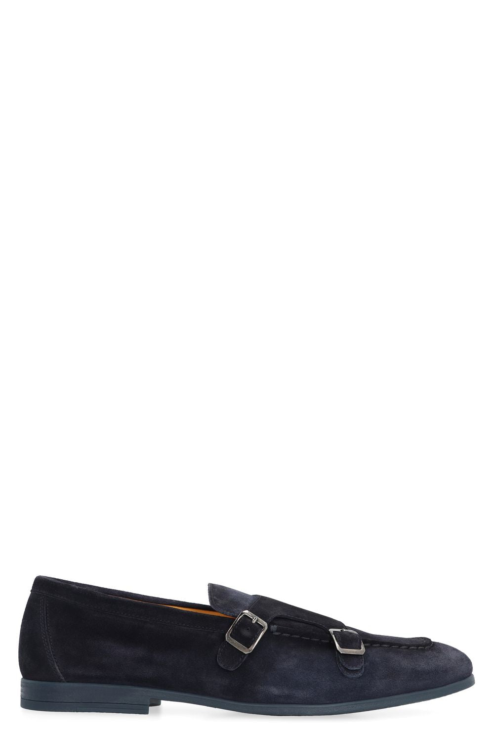 DOUCAL'S Men's Suede Monk-Strap Shoes